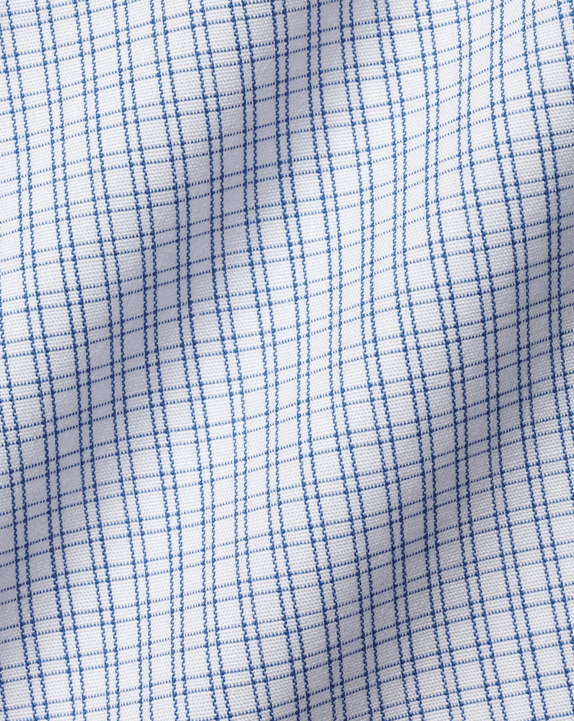 Shirt Sale|Dress Shirts<Charles Tyrwhitt Non-Iron Double Check Shirt - Cobalt Blue