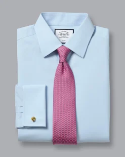 Dress Shirts|Blue Shirts<Charles Tyrwhitt Non-Iron Poplin Shirt - Blue Sky