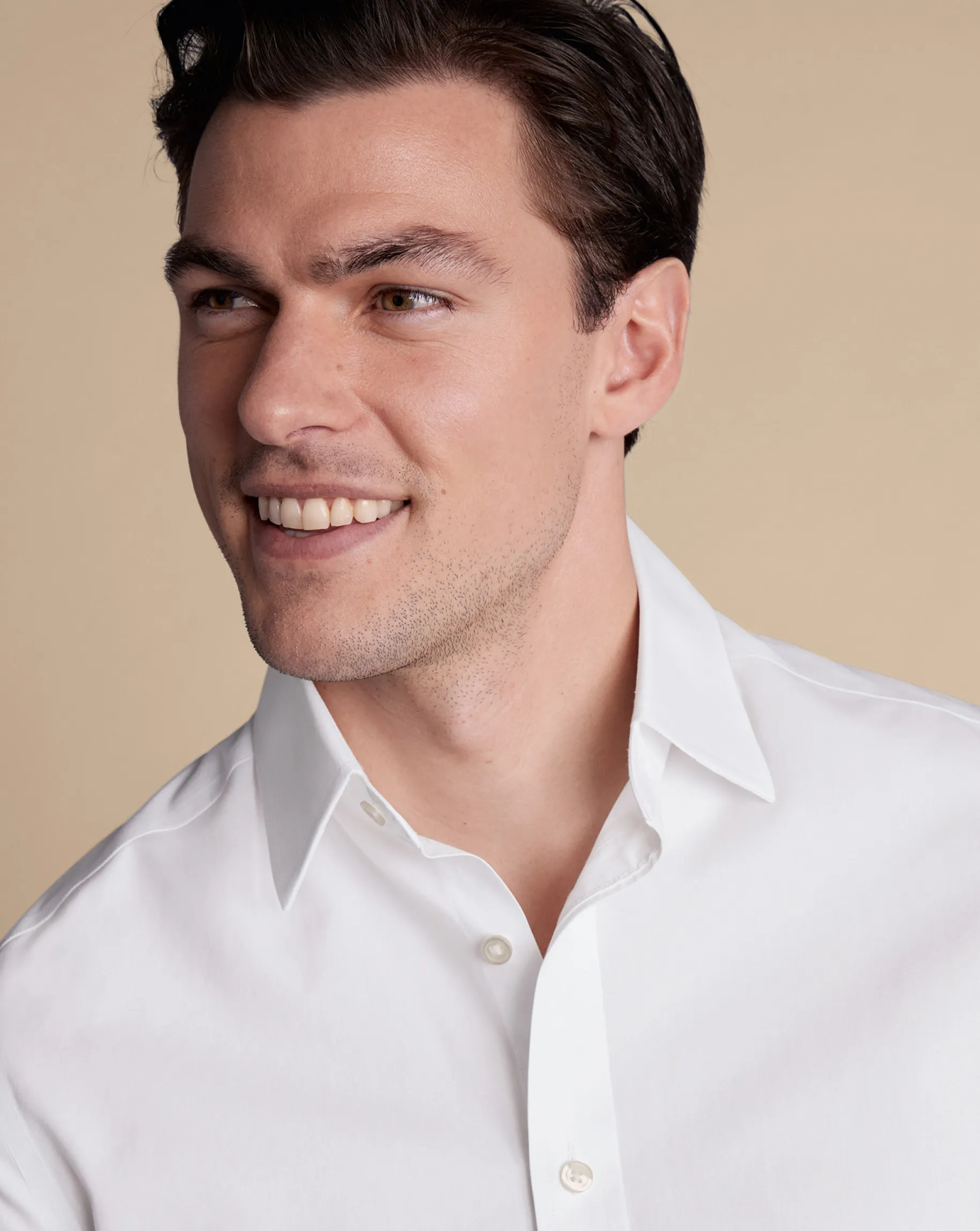 Poplin Shirts|Dress Shirts<Charles Tyrwhitt Non-Iron Poplin Shirt - White