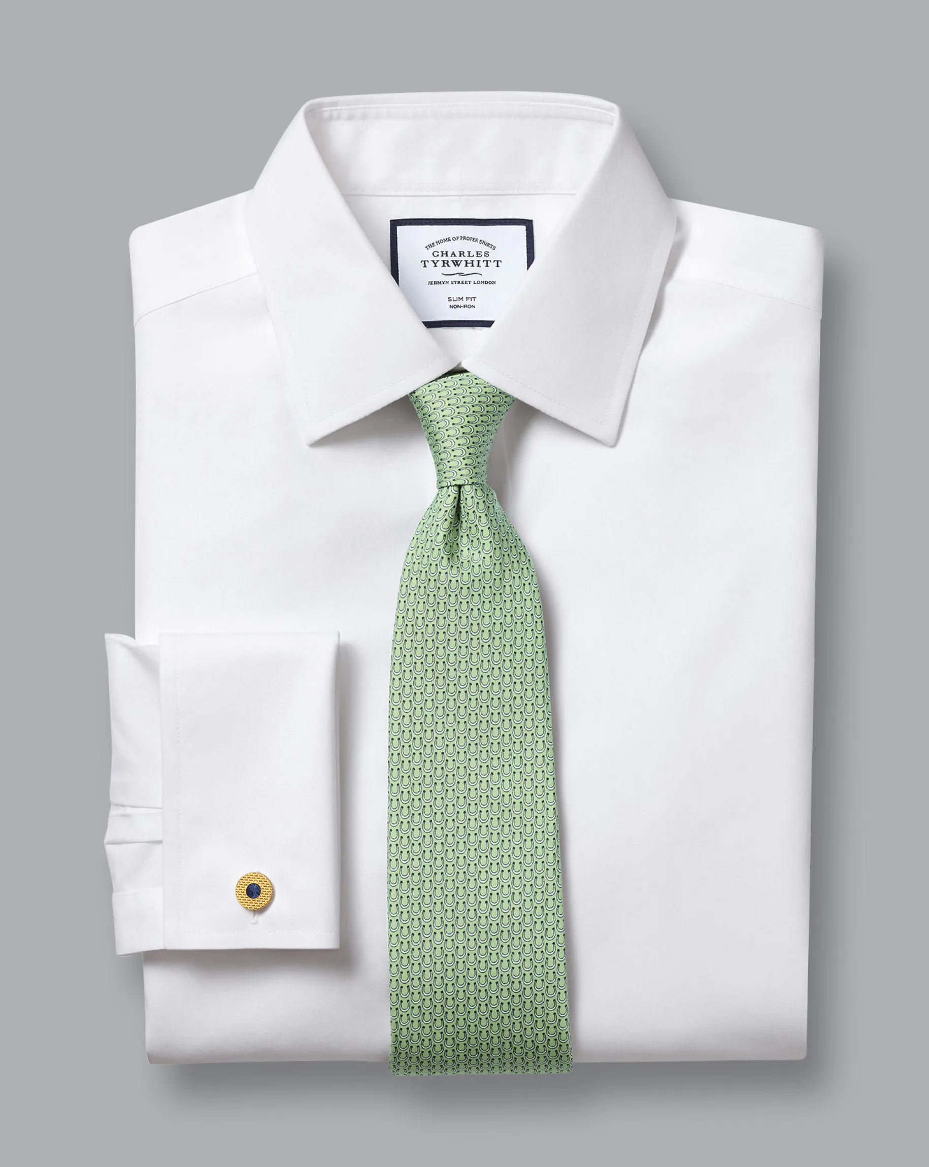 Poplin Shirts|Dress Shirts<Charles Tyrwhitt Non-Iron Poplin Shirt - White