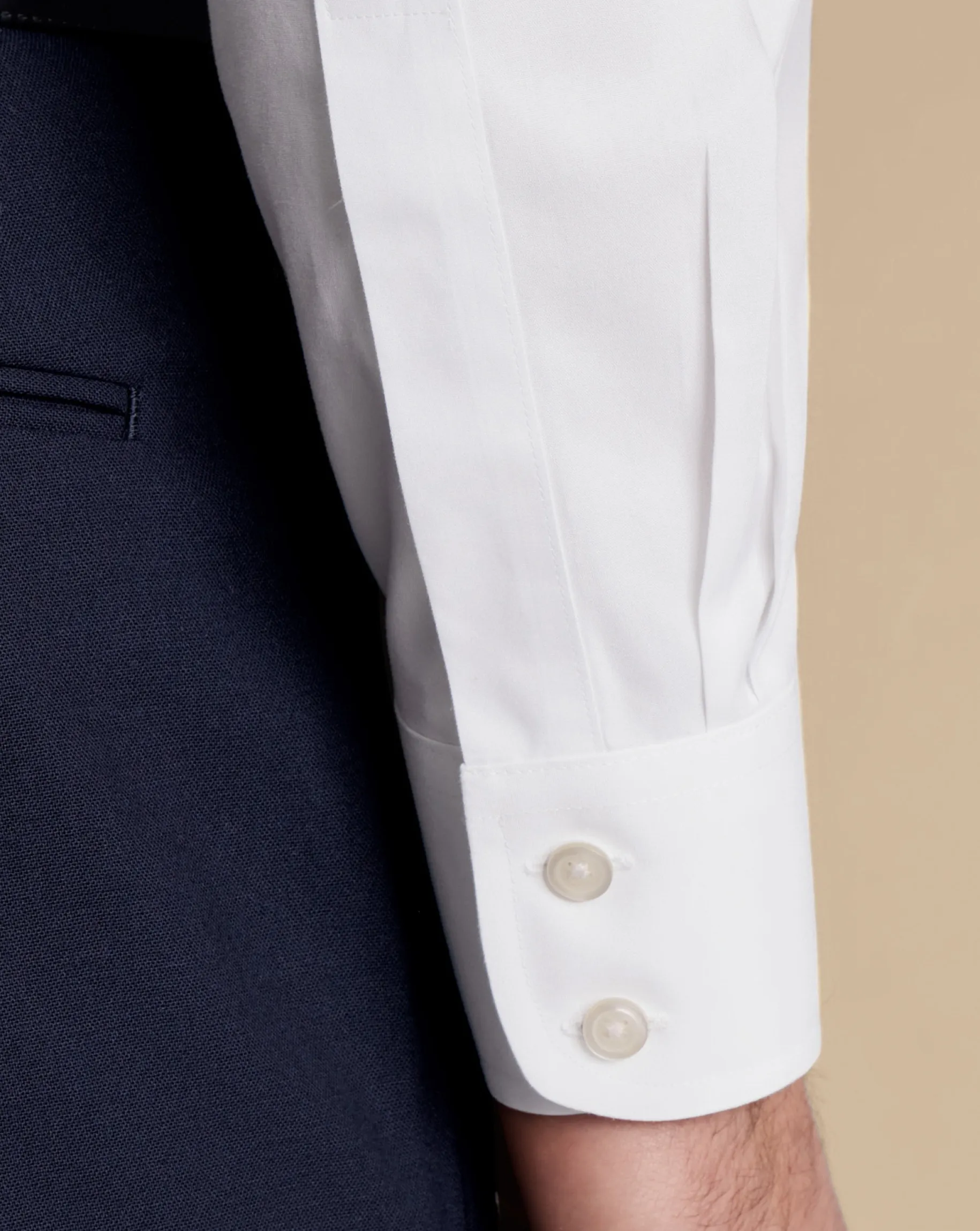 Poplin Shirts|Dress Shirts<Charles Tyrwhitt Non-Iron Poplin Shirt - White