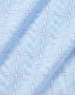 Shirt Sale|Dress Shirts<Charles Tyrwhitt Non-Iron Prince Of Wales Check Shirt - Light Blue