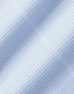 Dress Shirts|Check Shirts<Charles Tyrwhitt Non-Iron Prince of Wales Check Shirt - Cornflower Blue