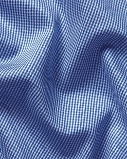 Dress Shirts|Check Shirts<Charles Tyrwhitt Non-Iron Puppytooth Shirt - Blue Royal