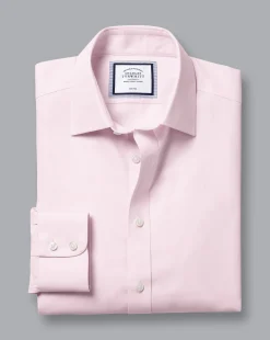 Dress Shirts|M<Charles Tyrwhitt Non-Iron Royal Oxford Shirt - Light Pink