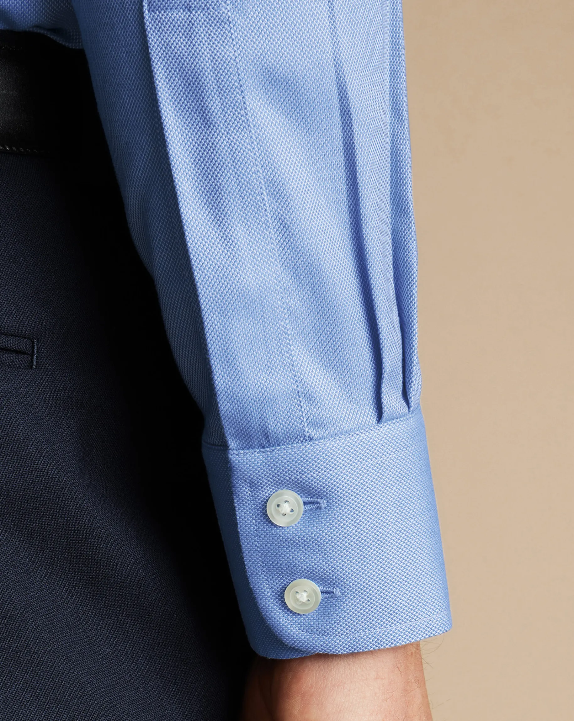 Dress Shirts|Blue Shirts<Charles Tyrwhitt Non-Iron Royal Oxford Shirt - Ocean Blue