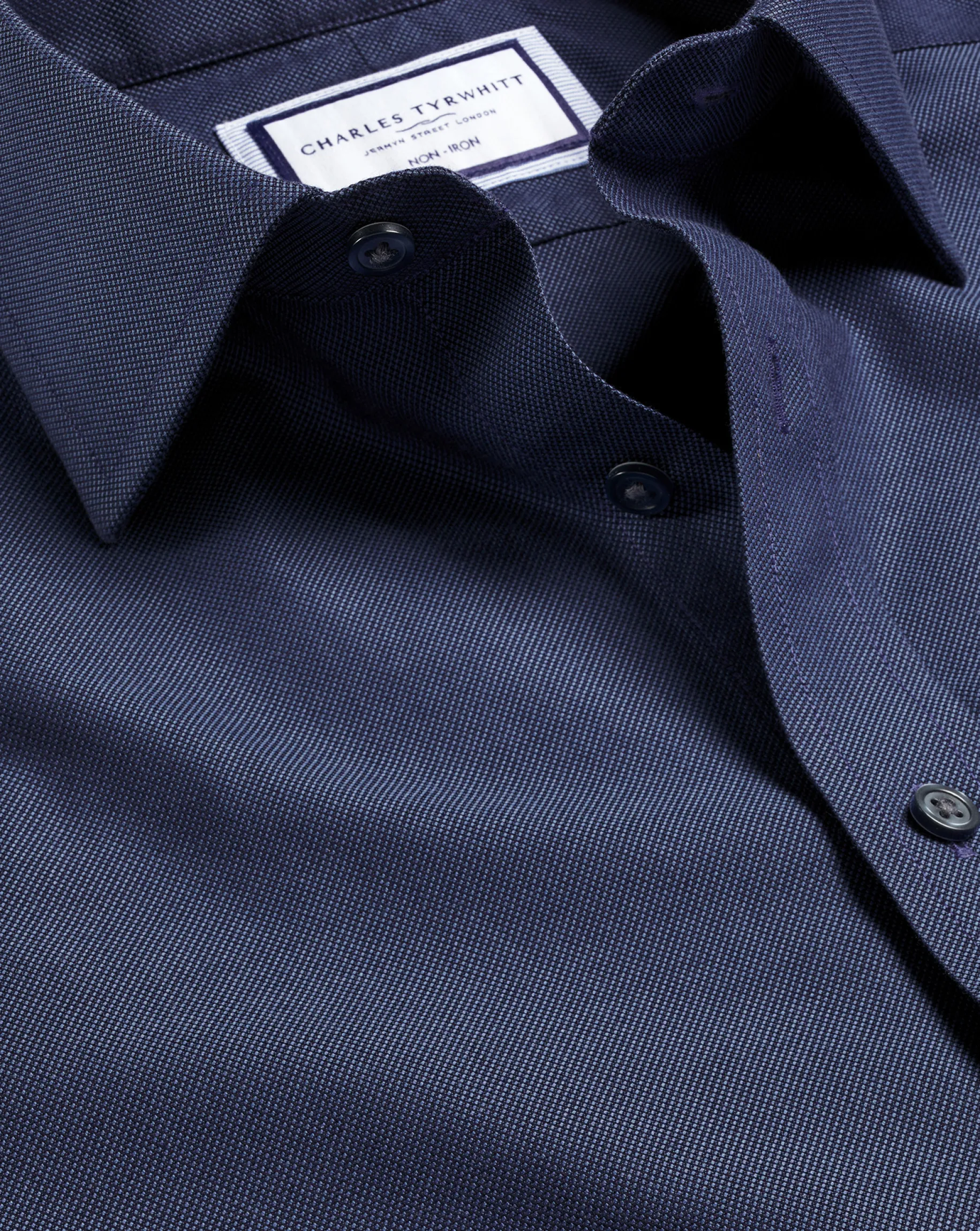 Dress Shirts|Blue Shirts<Charles Tyrwhitt Non-Iron Royal Oxford Shirt - French Blue
