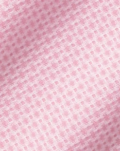 Business Casual Shirts|Dress Shirts<Charles Tyrwhitt Non-Iron Stretch Texture Oval Shirt - Pink