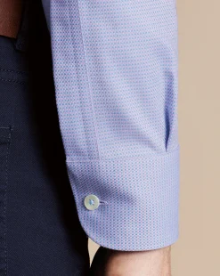 Business Casual Shirts|Dress Shirts<Charles Tyrwhitt Non-Iron Stretch Texture Square Shirt - Purple Lilac