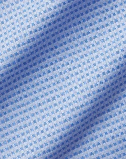 Business Casual Shirts|Dress Shirts<Charles Tyrwhitt Non-Iron Stretch Texture Square Shirt - Blue Sky