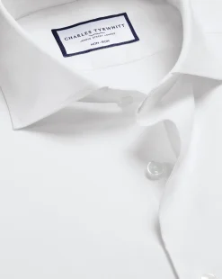 Business Casual Shirts|Dress Shirts<Charles Tyrwhitt Non-Iron Stretch Twill Shirt - White