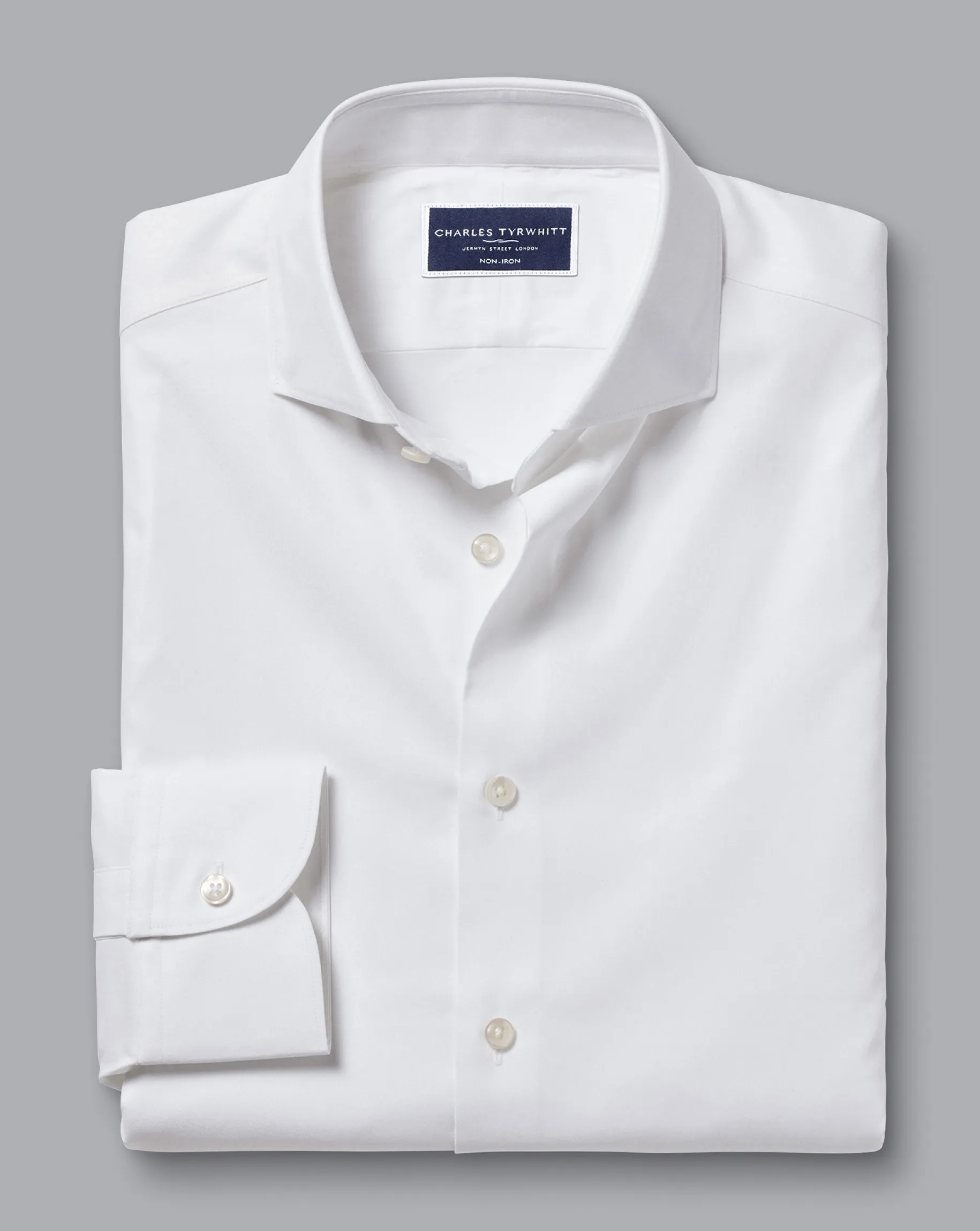 Business Casual Shirts|Dress Shirts<Charles Tyrwhitt Non-Iron Stretch Twill Shirt - White