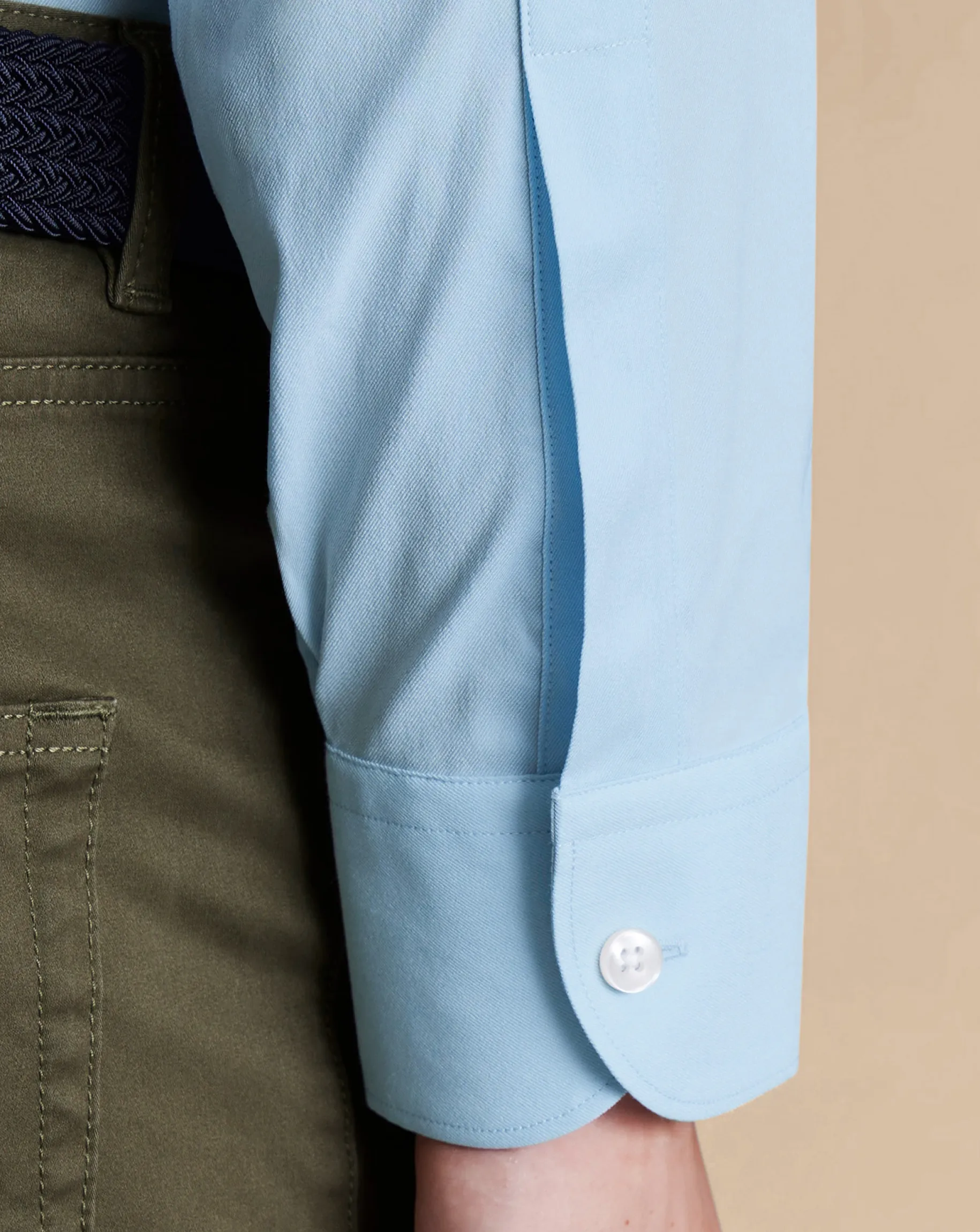 Business Casual Shirts|Dress Shirts<Charles Tyrwhitt Non-Iron Stretch Twill Shirt - Blue Sky