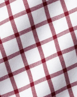 Shirt Sale|Dress Shirts<Charles Tyrwhitt Non-Iron Twill Check Shirt - Berry