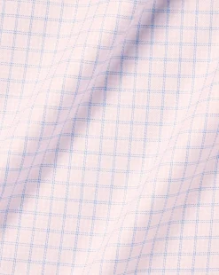 Shirt Sale|Dress Shirts<Charles Tyrwhitt Non-Iron Twill Double Check Shirt - Light Pink