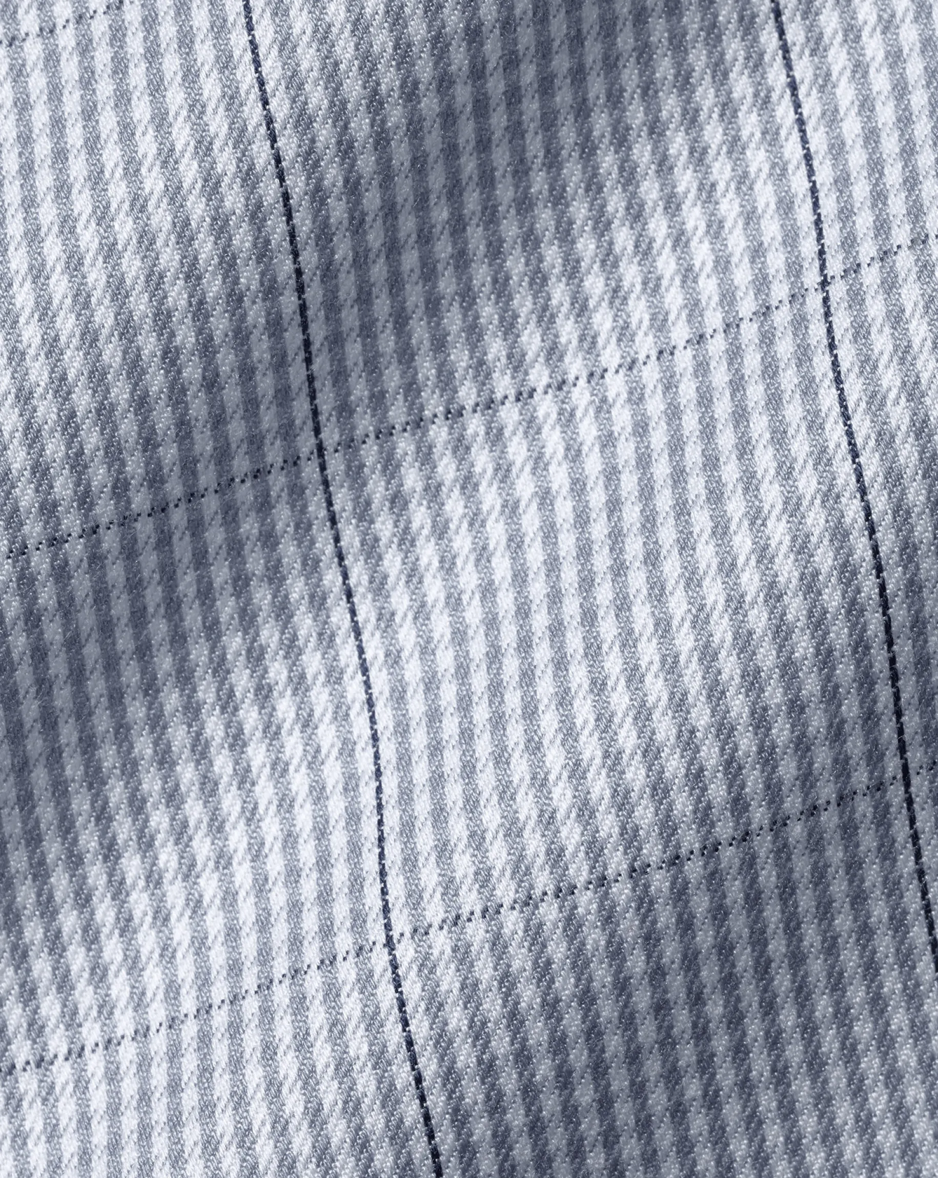 Shirt Sale|Dress Shirts<Charles Tyrwhitt Non-Iron Twill Puppytooth Check Shirt - Steel Blue