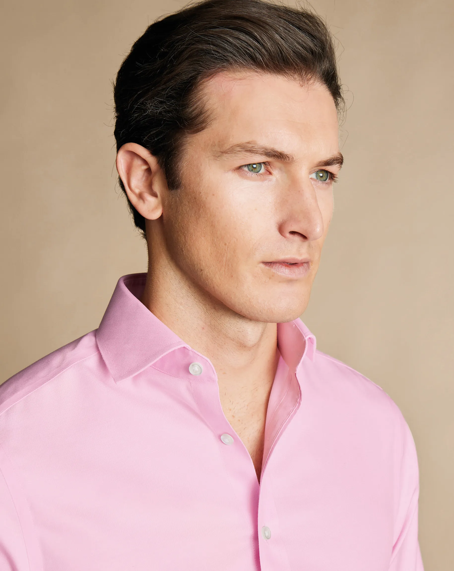 Dress Shirts|Pink Shirts<Charles Tyrwhitt Non-Iron Twill Shirt - Pink