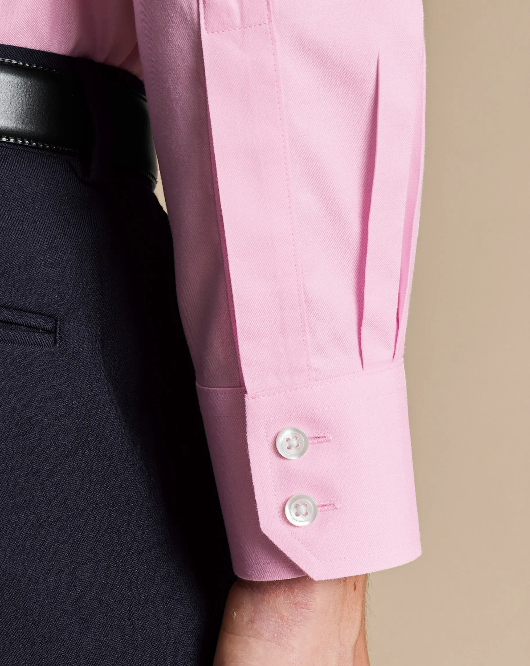 Dress Shirts|Pink Shirts<Charles Tyrwhitt Non-Iron Twill Shirt - Pink