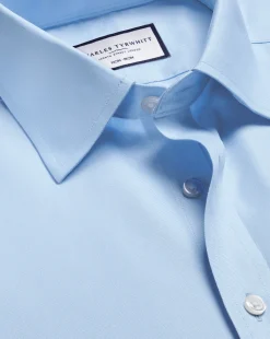 Dress Shirts|Blue Shirts<Charles Tyrwhitt Non-Iron Twill Shirt - Blue Sky