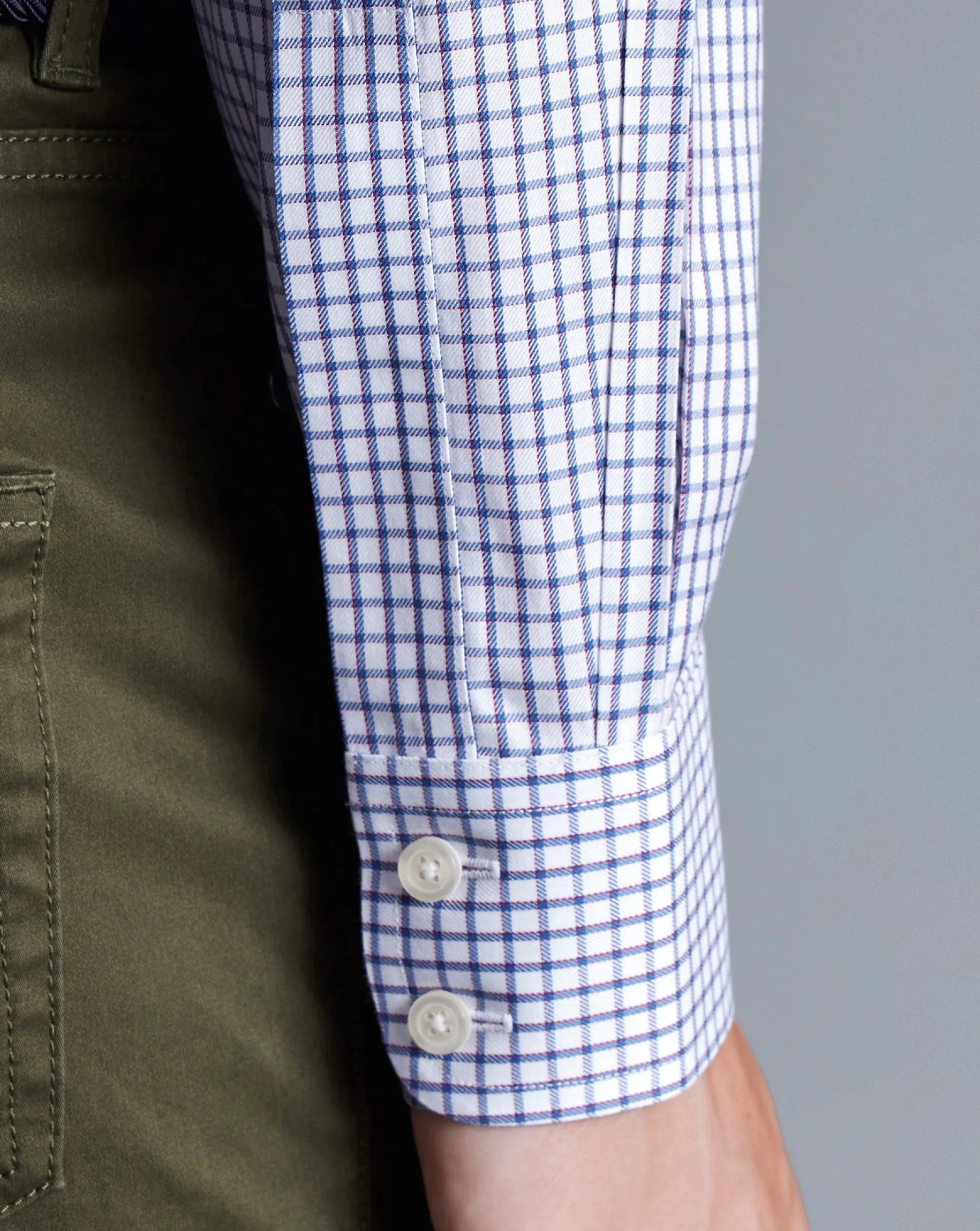 Shirt Sale|Dress Shirts<Charles Tyrwhitt Non-Iron Two Color Check Shirt - Blue Indigo