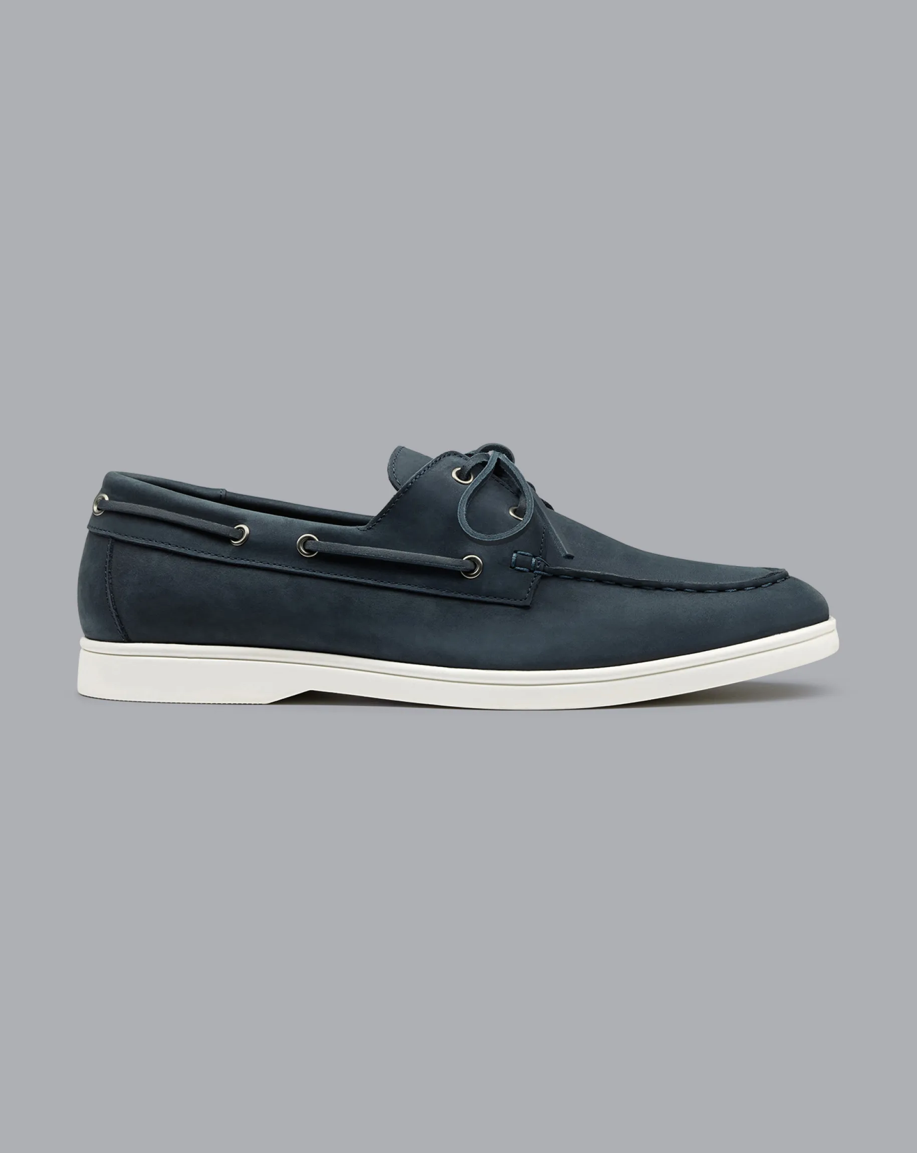 Shoes<Charles Tyrwhitt Nubuck Boat Shoes - Steel Blue