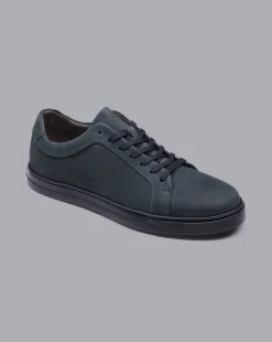 Shoes<Charles Tyrwhitt Nubuck Sneakers - Steel Blue