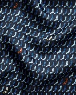 Accessories<Charles Tyrwhitt Odd Socks Print Pocket Square - Navy