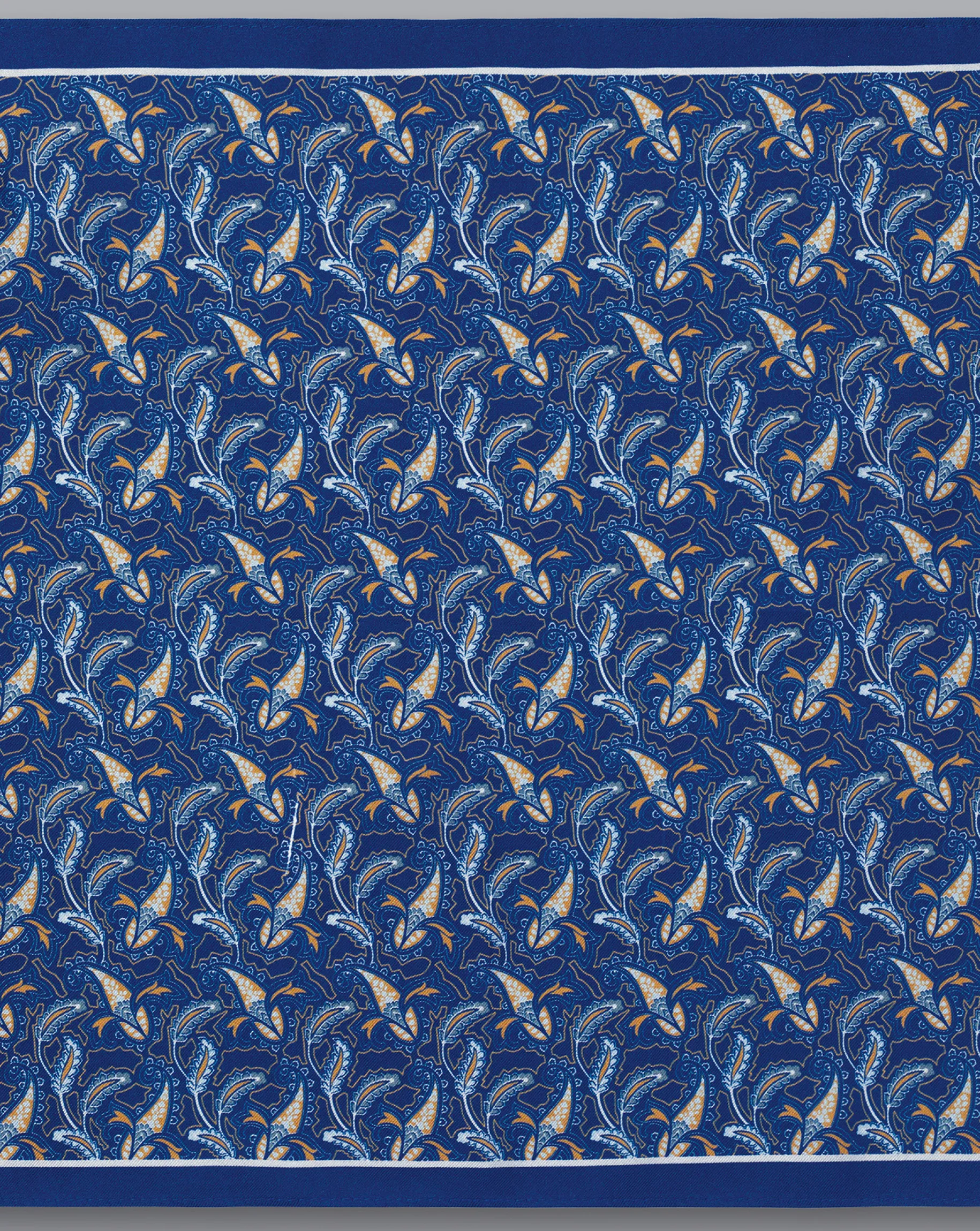 Accessories<Charles Tyrwhitt Paisley Print Silk Pocket Square - Cobalt Blue