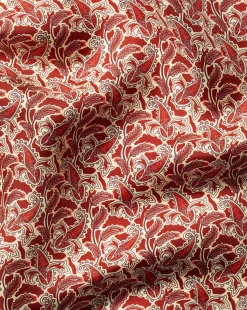 Pocket Squares<Charles Tyrwhitt Paisley Print Silk Pocket Square - Burnt Orange & Butter Burnt Orange & Butter