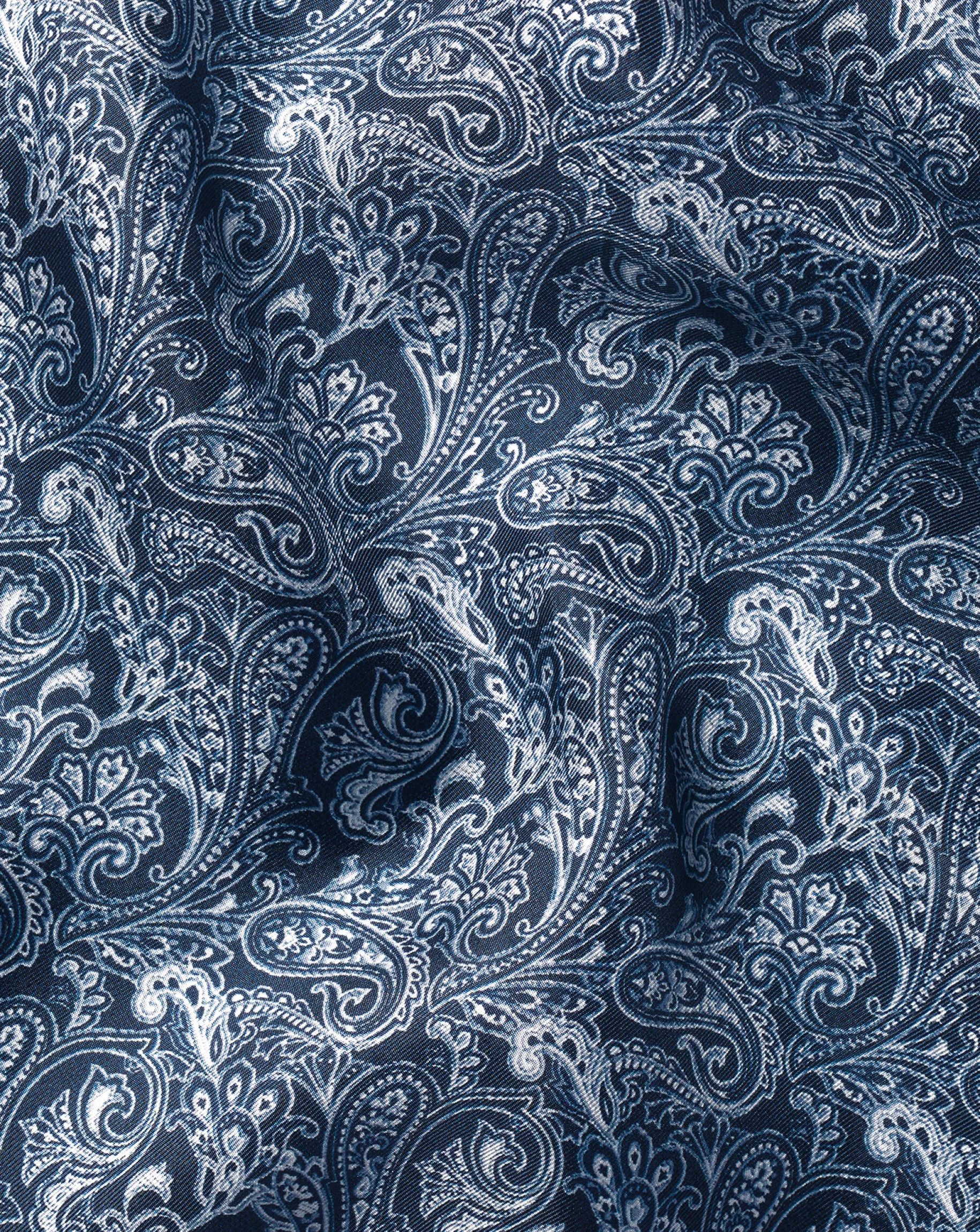 Accessories<Charles Tyrwhitt Paisley Print Silk Pocket Square - Blue Indigo