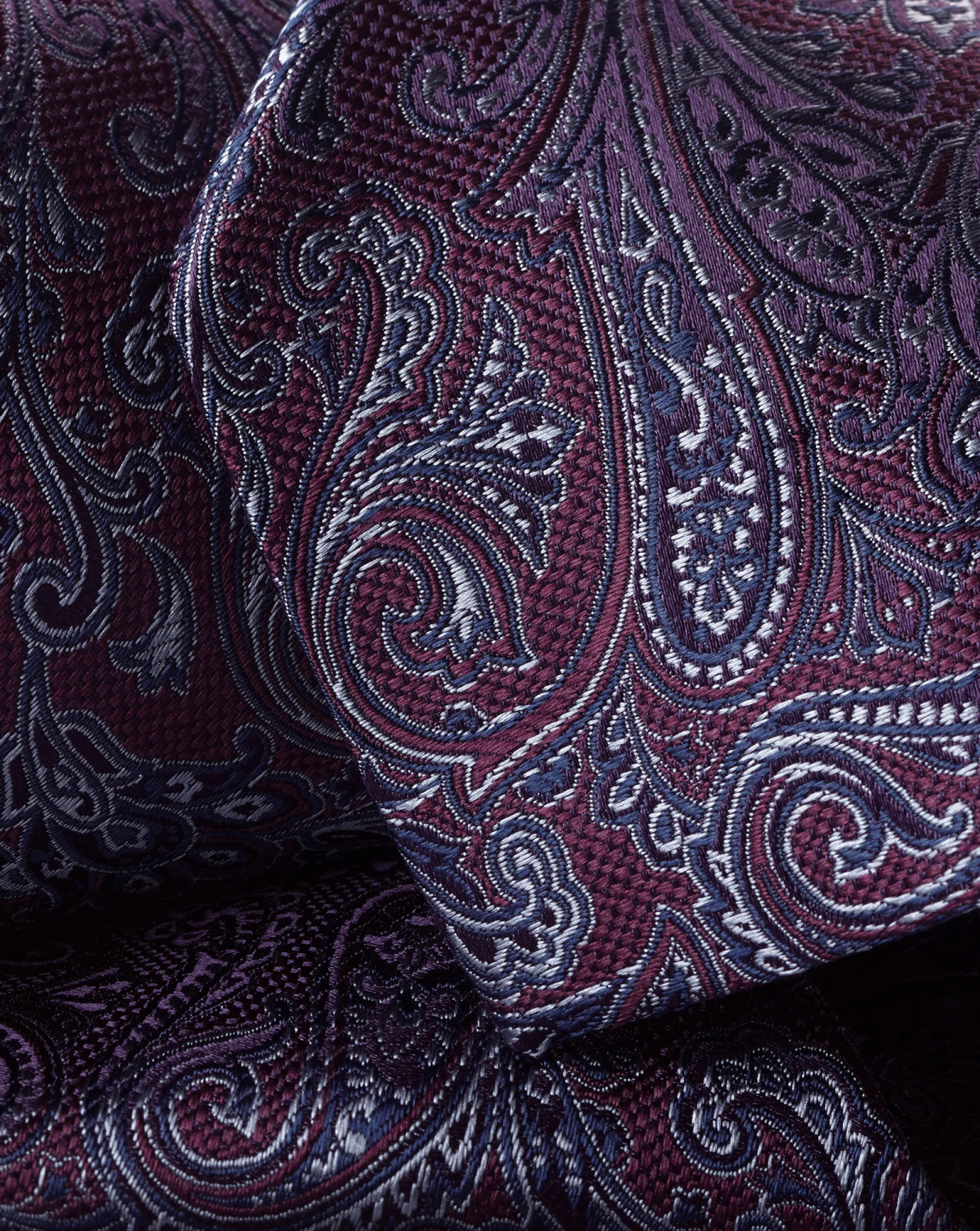 Accessories<Charles Tyrwhitt Paisley Silk Tie - Blackberry Purple