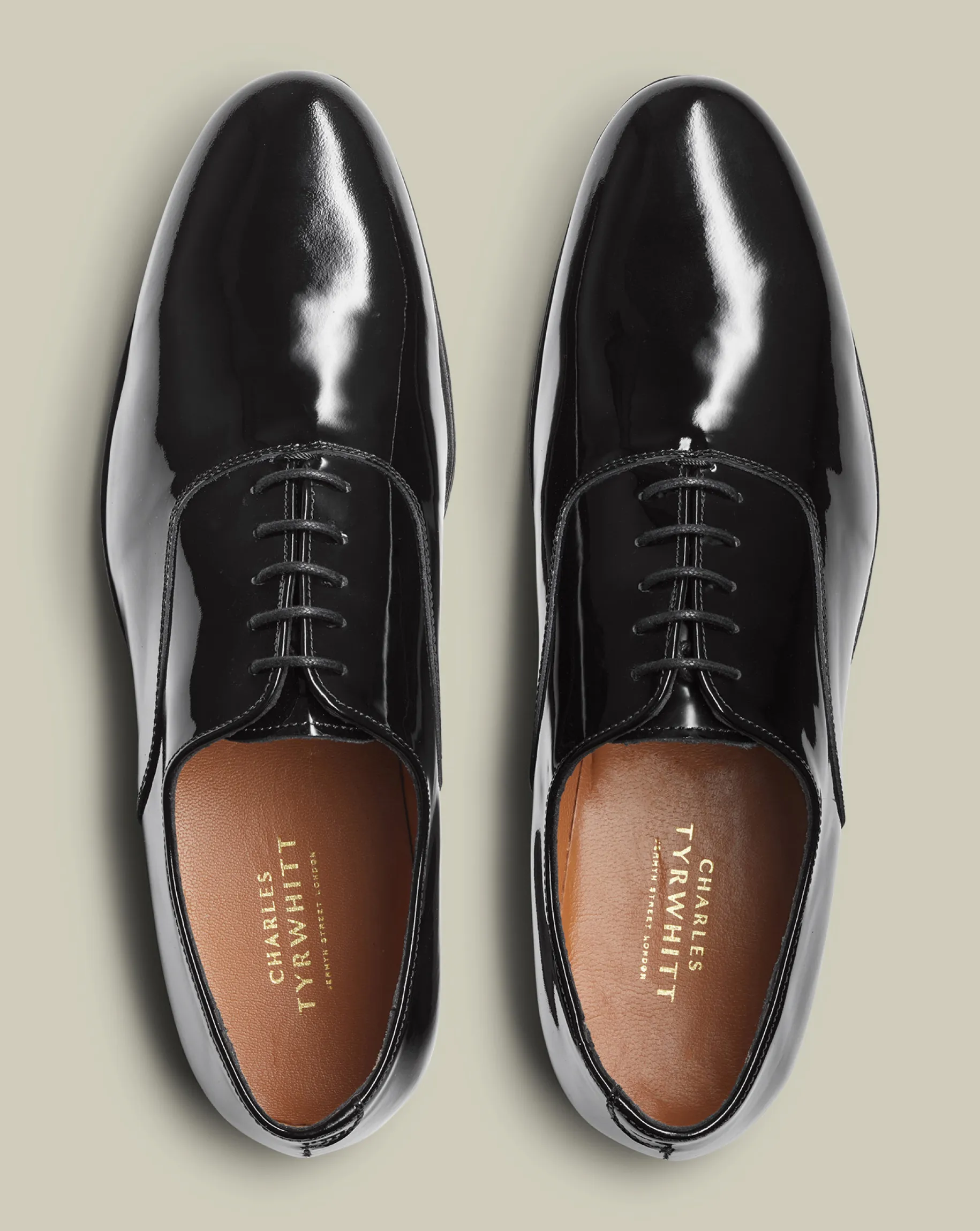Smart Shoes|Black Shoes<Charles Tyrwhitt Patent Oxford Shoes - Black