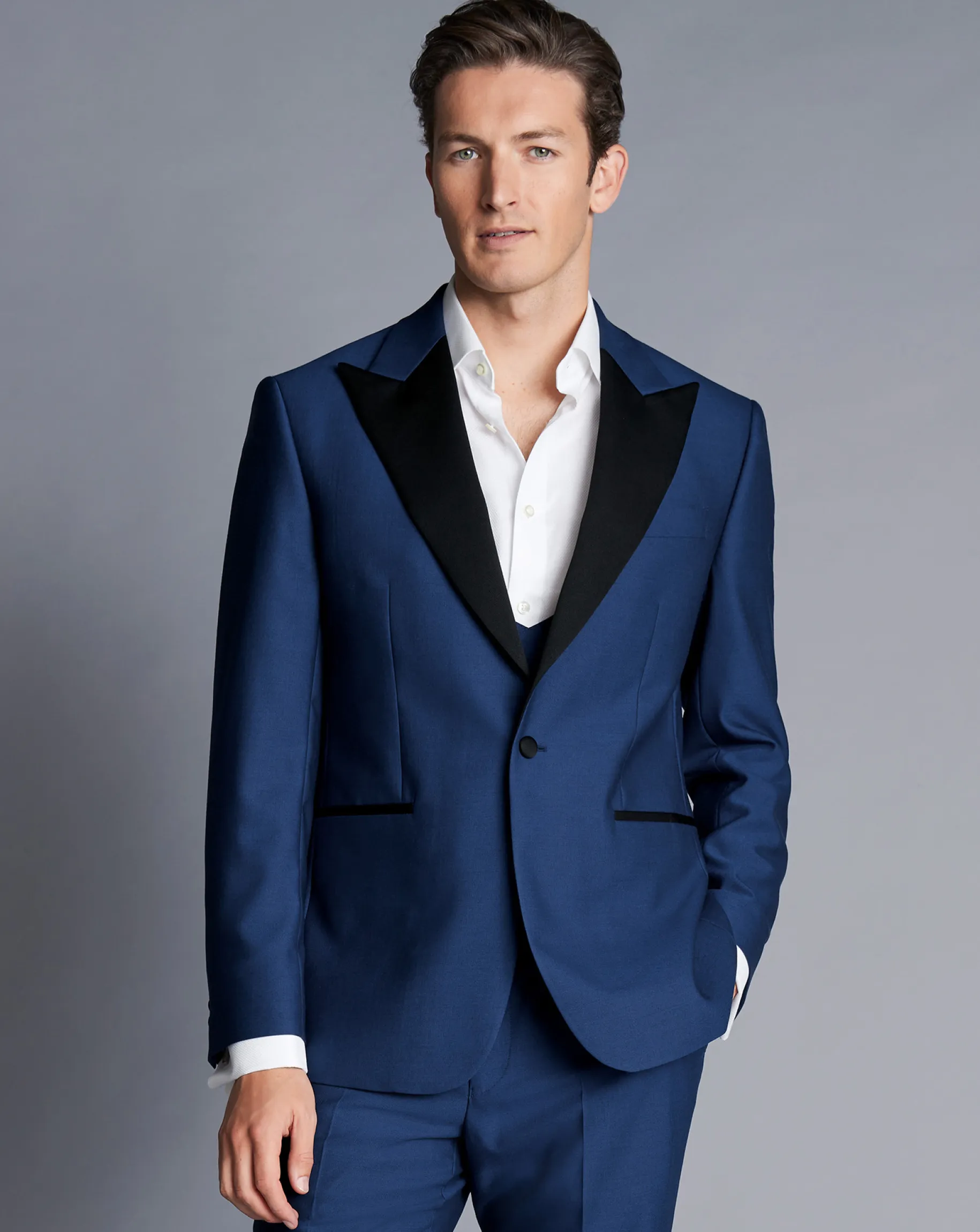 Suit Jackets<Charles Tyrwhitt Peak Lapel Dinner Suit Jacket - Royal Blue
