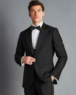 Suit Jackets|Blazers<Charles Tyrwhitt Peak Lapel Tuxedo Jacket - Black