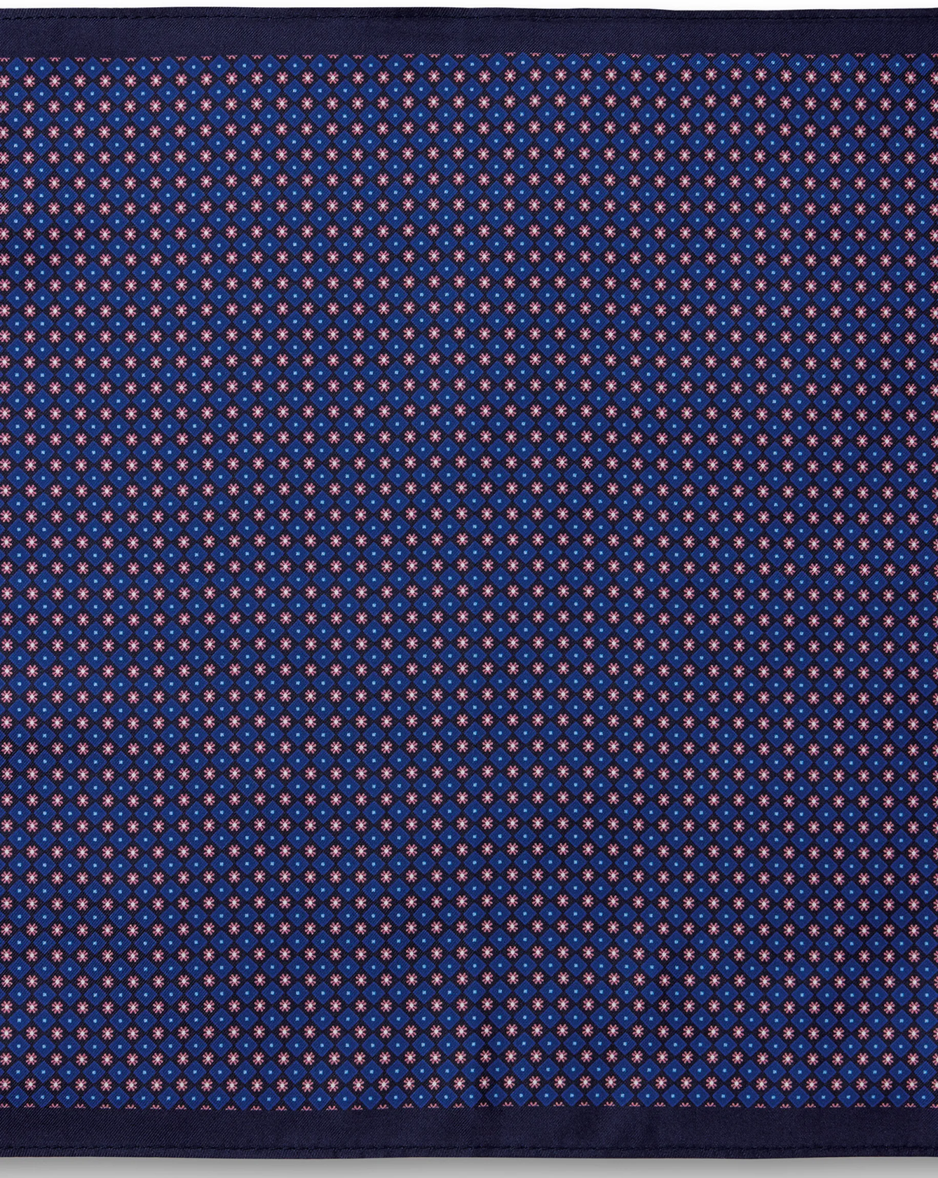 Pocket Squares<Charles Tyrwhitt Petrol Blue & Pink Mini Floral Silk Pocket Square