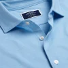 Shirt Sale|Polos<Charles Tyrwhitt Pique Jersey Shirt - Sky