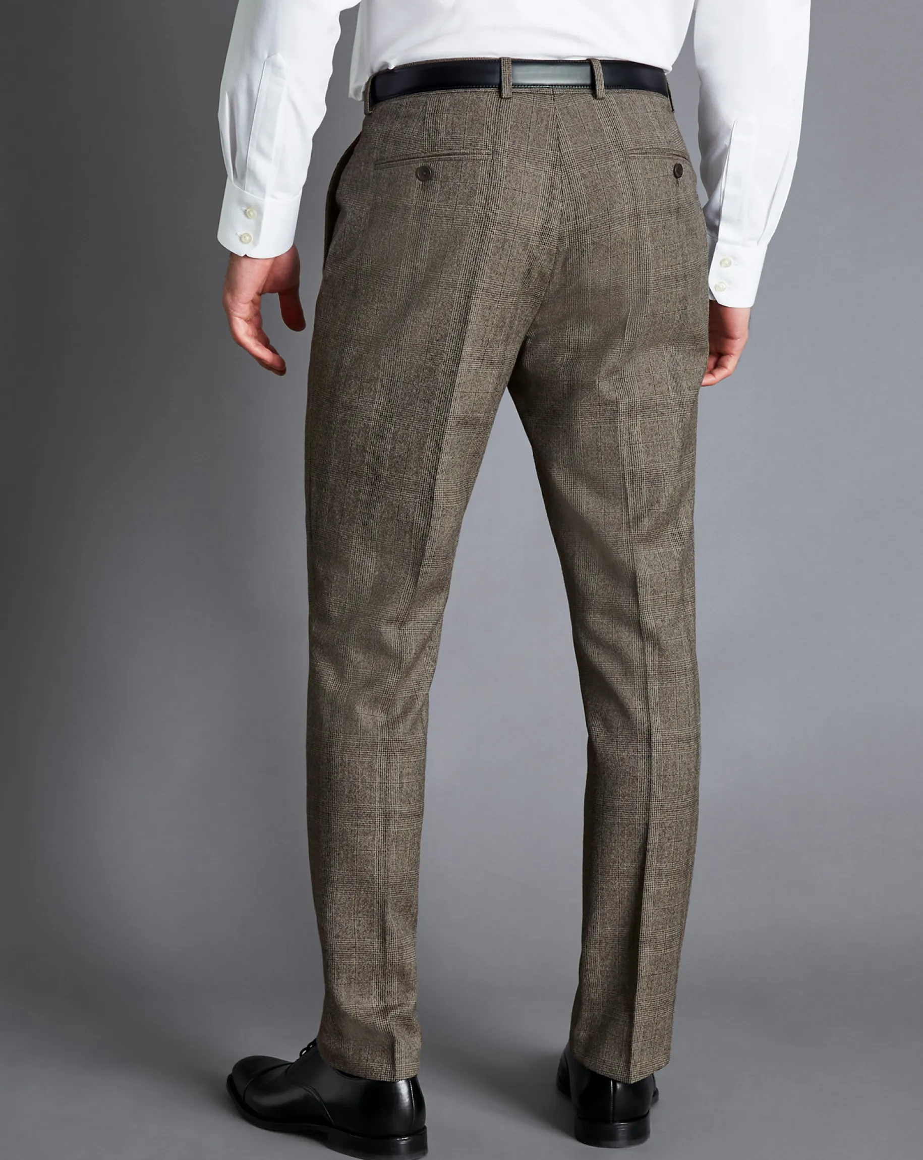 Suit Pants|Pants & Shorts<Charles Tyrwhitt Prince of Wales Check Suit Pants - Oatmeal