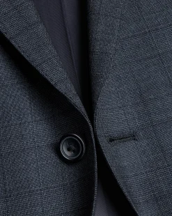 Suit Jackets|Blazers<Charles Tyrwhitt Prince of Wales Check Suit Jacket - Steel Blue