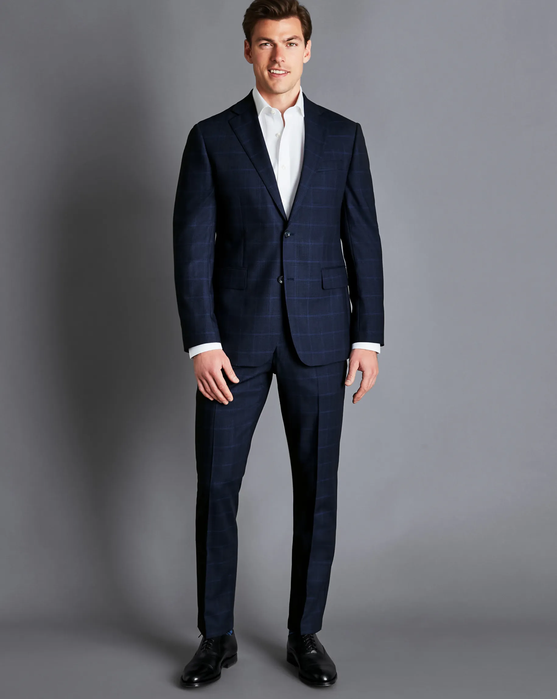 Suit Jackets|Blazers<Charles Tyrwhitt Prince of Wales Check Suit Jacket - French Blue