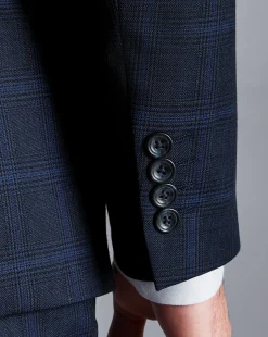 Suit Jackets|Blazers<Charles Tyrwhitt Prince of Wales Check Suit Jacket - French Blue