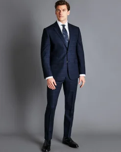 Suit Jackets|Blazers<Charles Tyrwhitt Prince of Wales Check Suit Jacket - French Blue