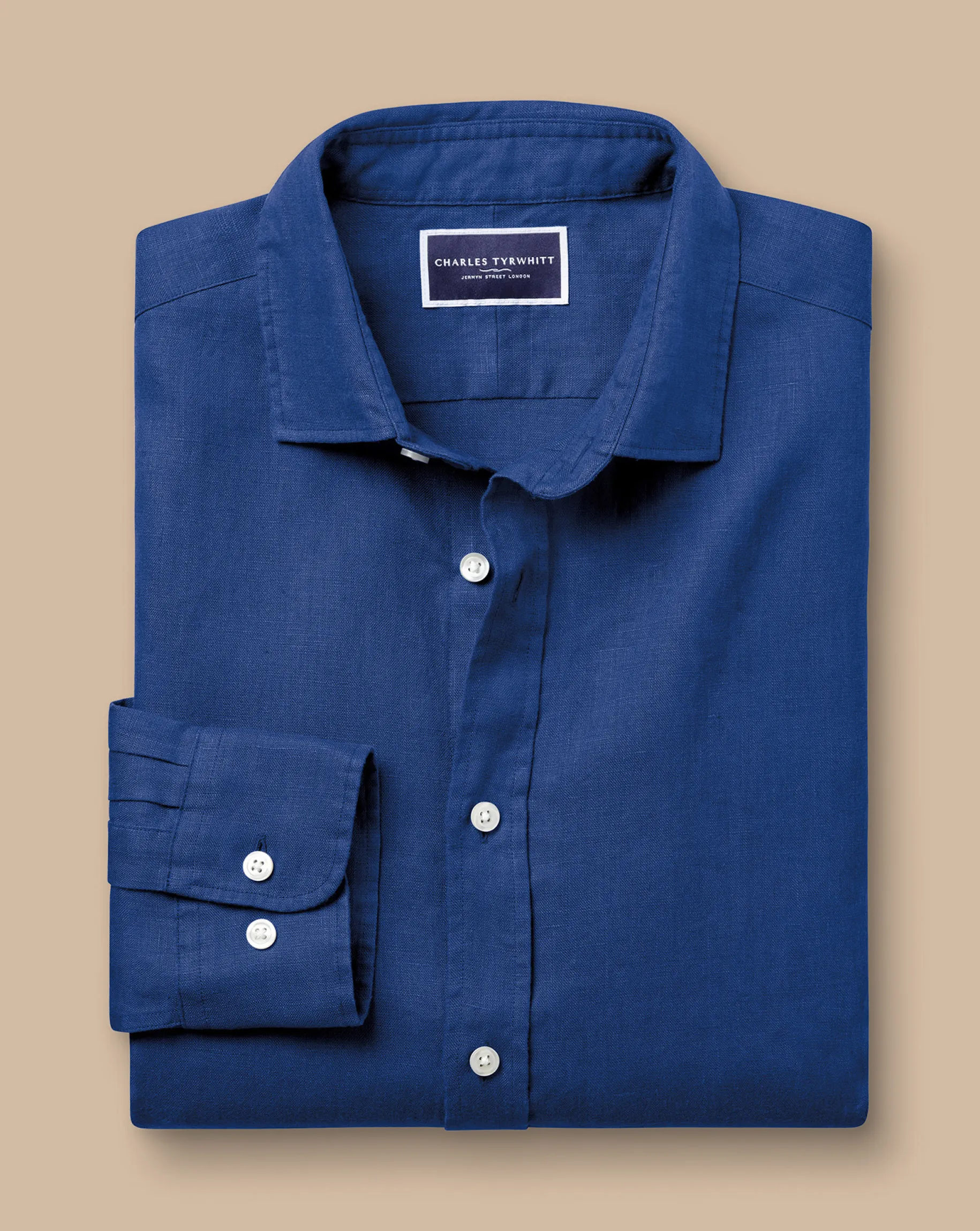 Casual Shirts|Blue Shirts<Charles Tyrwhitt Pure Linen Shirt - Blue Royal