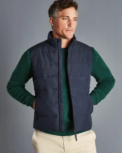 Vests|Navy<Charles Tyrwhitt Quilted Vest - Navy