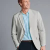 Coats & Jackets|Blazers<Charles Tyrwhitt Seersucker Jacket - Silver Grey