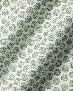 Shirt Sale|Casual Shirts<Charles Tyrwhitt Semi-Spread Collar Non-Iron Decorative Print Shirt - Green Olive