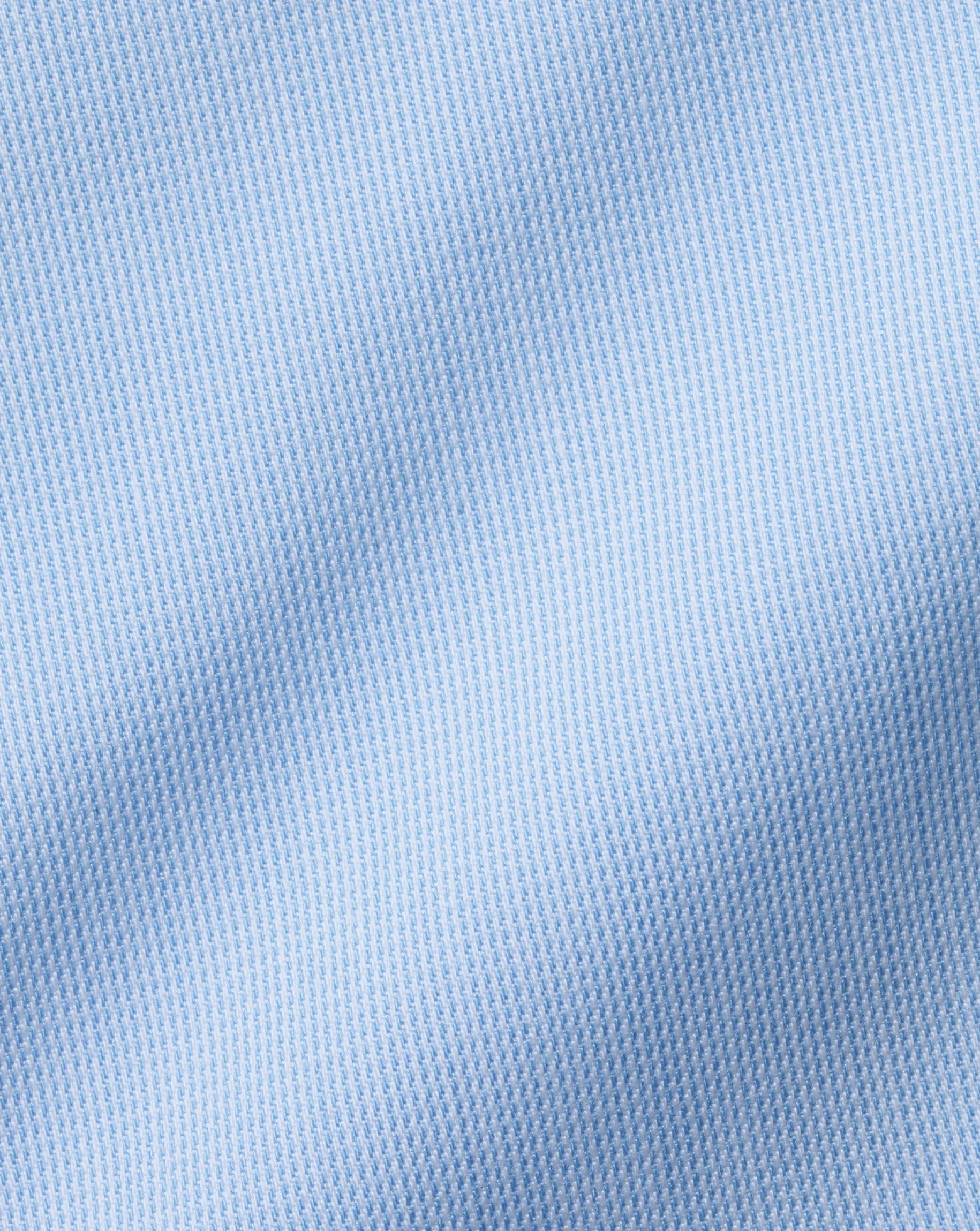 Dress Shirts|M<Charles Tyrwhitt Semi-Spread Collar Twill Printed Trim Shirt - Blue Sky