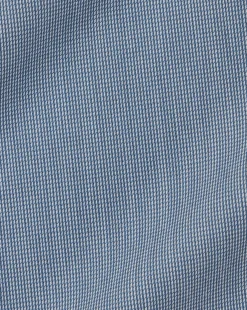 Business Casual Shirts|Dress Shirts<Charles Tyrwhitt Semi-Spread Collar Twill Shirt with Printed Trim - Steel Blue