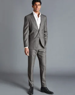 Suit Jackets|Blazers<Charles Tyrwhitt Sharkskin Suit Jacket - Grey