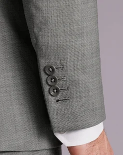 Suit Jackets|Blazers<Charles Tyrwhitt Sharkskin Suit Jacket - Light Grey