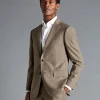 Suit Jackets|Blazers<Charles Tyrwhitt Sharkskin Suit Jacket - Oatmeal